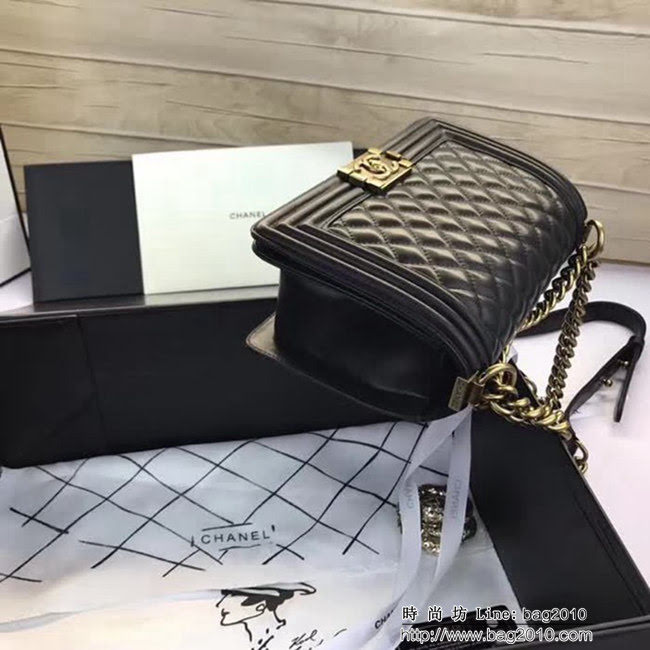 香奈兒CHANEL A67086菱格原版羊皮單肩斜挎鏈條包 DSC2075